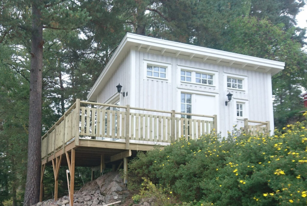 Byggnation av fristaende bastustuga Vellinge Herrestorp 1024x687